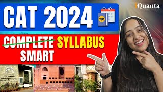 CAT 2024 Complete Syllabus Important Topics EXPLAINED [upl. by Asiel]