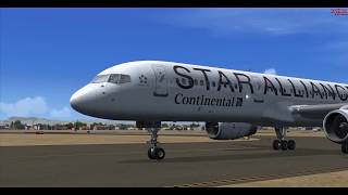 FSX Steam EditionQualityWings 757200 Continental AirlinesStar Alliance [upl. by Ennayt]