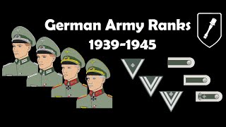 German Army Ranks 19391945 [upl. by Alyal427]