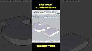 MAKING HIP ROOF IN ONE CLICK  SKETCHPLUS PLUGIN [upl. by Nevin]