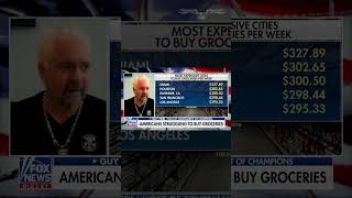 Guy Fieri laments need to ‘become creative’ amid rising food prices shorts [upl. by Adalia]