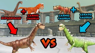 Dicarno vs Carato  Hybrid Dino Arena S4E5  SPORE [upl. by Eiralc]