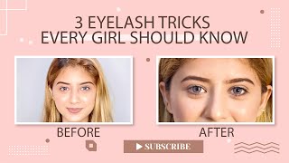 3 eyelash tricks every girl should know  Makeup Hacks Series  Arishfa Khan [upl. by Jillana]