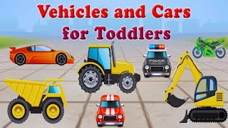 ABC Construction Vehicles  ABC Vehicle  Baby Learning Videos  Vehicles  Construction Vehicles [upl. by Eille]