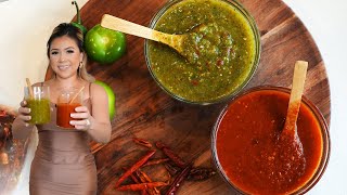 These TWO SALSAS will CHANGE Your Taco Game FOREVER The incredible SALSA DE ARBOL and SALSA VERDE [upl. by Senzer455]