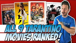 All 9 Quentin Tarantino Films Ranked w Once Upon a Time in Hollywood [upl. by Teak25]