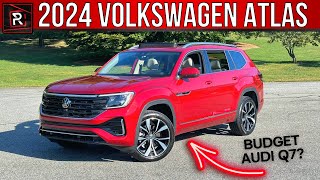 The 2024 Volkswagen Atlas SEL Premium RLine Is A Budget 3Row Audi Q7 [upl. by Loux552]