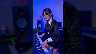 Wednesday Addams Dance on Piano [upl. by Hafirahs602]