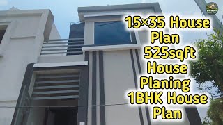 15×35 House Plan  525sqft House Planing  1BHK House Plan  Kavirdev Home Tour [upl. by Eiramenna970]