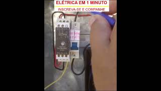 ELÉTRICA EM 1 MINUTO  eletrica comandoeletrico eletricista ferramentas ddp volt ampere [upl. by Eleahcim70]