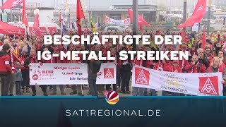 Warnstreik der IG Metall Beschäftigte legen auch im Norden Arbeit nieder [upl. by Kellie355]