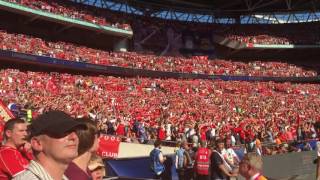 Liverpool vs Barcelona Youll Never Walk Alone  Wembley Stadium 060816 [upl. by Philbin371]