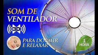 Som de VENTILADOR ALTA DEFINIÃ‡ÃƒO  Para Dormir e Relaxar 1h00 [upl. by Ecniuq]