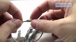 Stainless Steel Wire Keyring Loop [upl. by Ahseinod398]