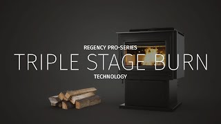 Triple Stage Burn Technology on Regency ProSeries Hybrid Wood Stoves [upl. by Egroj514]