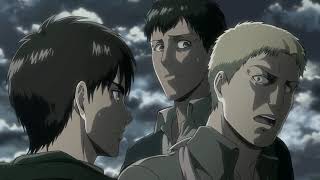 Attack On Titan Season 2  Reiner amp Bertholdts Transformation  English Dub [upl. by Zora37]