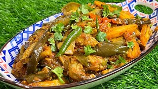 Masaledar Aloo Baingan Ki Sukhi Sabzi  Chatpati Masaledar Baingan Aloo Ki Sabzi  Brinjal Recipe ❤️ [upl. by Yllet744]