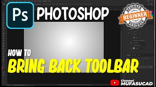 Photoshop How To Bring Back Toolbar [upl. by Ariat]