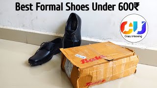 review unboxing shoes BATA Formal Shoes under 600₹  Crazy Unboxing [upl. by Sarchet]