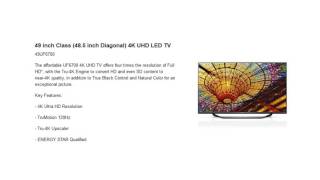 Overview LG 49UF6700 49 Inch 4K Ultra HD LED TV 120Hz Upscaling HDMI [upl. by Bradan542]