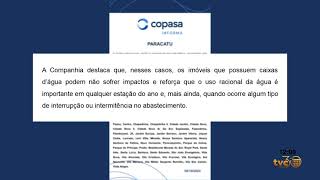 COMUNICADO DA COPASA [upl. by Annawak]