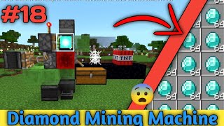 Fully Automatic Diamond Mining Machine 😄  Minecraft survival series 18 [upl. by Rosamond776]