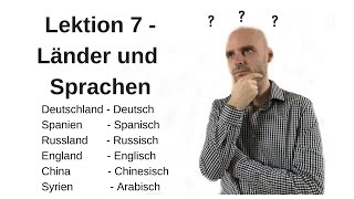 Deutschkurs A11 Lektion 7 LänderSprachenNationalitäten [upl. by Oirtemed]