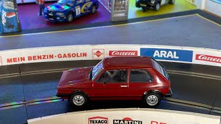 A review of the Scalextric Mark 1 Volkswagen Golf GTi scalextric slotcars [upl. by Maggio679]