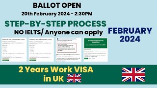 Application step by step process  Youth Mobility UK VISA  February 2024 [upl. by Leunad353]