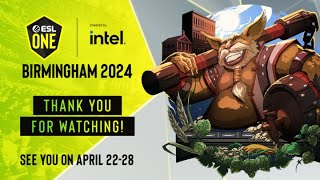 ESL One Birmingham 2024  WEU Closed Qualifiers  C Stream [upl. by Eanaj]