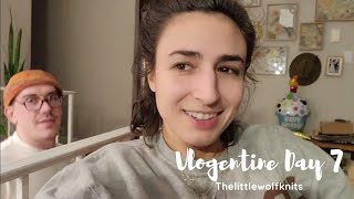 Vlogentine Day 7  a working wednesday  thelittlewolfknits [upl. by Delorenzo]