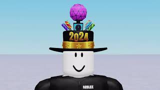 CONSIGUE GORRO DE AÑO NUEVO 2024 GRATIS en ROBLOX 🎉 [upl. by Nanreit]