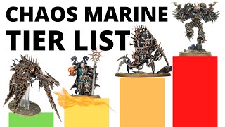 Codex Chaos Space Marines Unit Tier List  Strongest and Weakest Units of the Heretic Astartes [upl. by Nilak597]