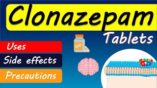 Clonazepam tablets Klonopin Uses Side effects Dosage and Precautions [upl. by Rockie]