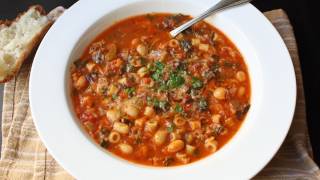 Minestrone Soup Recipe  Italian Vegetable and Pasta Soup [upl. by Gnus]