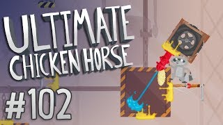 Ultimate Chicken Horse  102  GET SQUISHED [upl. by Sansone329]