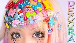 Decora Tutorial  KAWAII HAIR STYLE [upl. by Aticilef941]