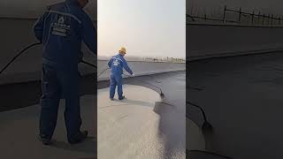 Antipenetration paint spraying process for the roof [upl. by Kristen110]