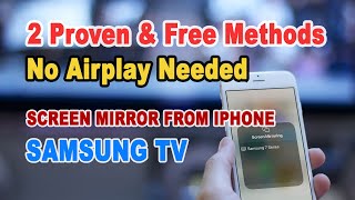 How to Screen Mirroring iPhone to Samsung TV Without AirPlay [upl. by Itra]