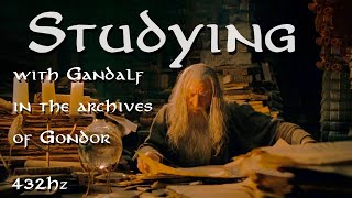 MIDDLE EARTH MUSICAL SOUND  Studying With Gandalf  432Hz [upl. by Krahling466]