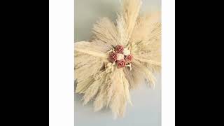 Pampas Grass Flower Arrangement for Backdrop Arch Wall Decor wedding weddingdecor [upl. by Kary]