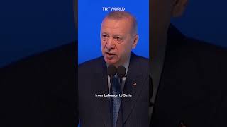 Türkiye’s President Recep Tayyip Erdogan condemns Israels killing of TurkishAmerican activist [upl. by Aggy]