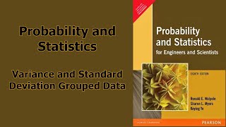 Variance and Standard Deviation Grouped Data  Probability and Statistics  Lecture 003 [upl. by Steddman]