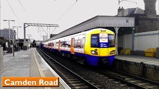 Camden Road  North London Line  London Overground  British Rail Class 378  66 [upl. by Atse]