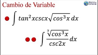 Integrales Trigonométricas por Cambio de Variable 5 [upl. by Domel]