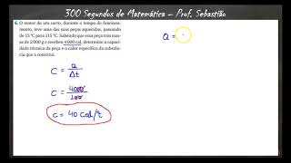 CALORIMETRIA  Exercício 6  Capacidade Térmica [upl. by Bartko]