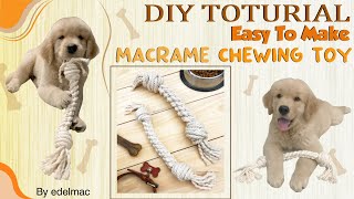 DIY Tutorial Easy to Make Chew Toy for Your Dog Pet [upl. by Airel698]