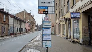 A walk towards Matisa Street Riga Latvia [upl. by Card]