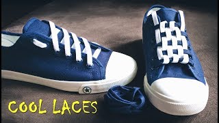 LACE SHOES  5 cool ideas how to tie shoe laces  shoes lace styles  how to lace converse [upl. by Atiana]