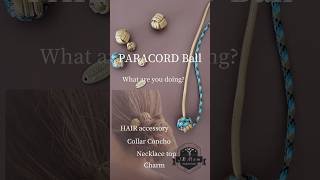 ヘアアクセサリー ヘアゴムに通す paracordball handmade パラコード [upl. by Marriott8]